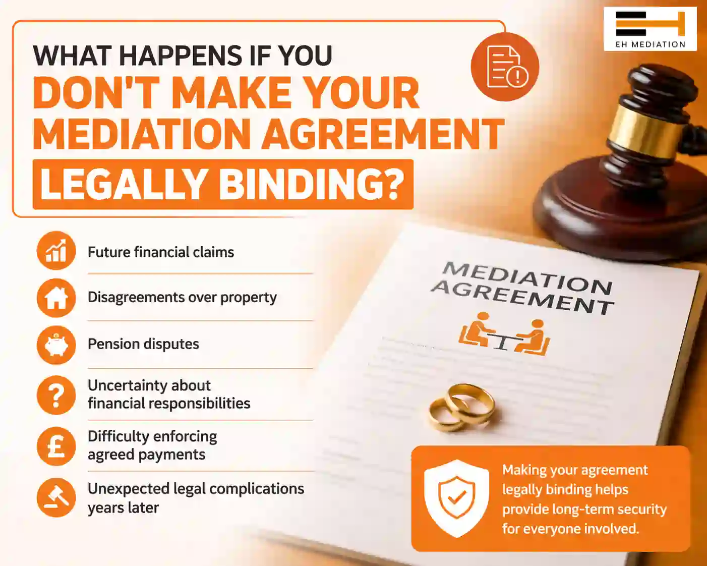 What Happens If You Don't Make Your Mediation Agreement Legally Binding Bideford?